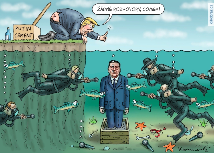 Marian Kamensky vtipy č.5365 - Trump vyhodil šéfa FBI
