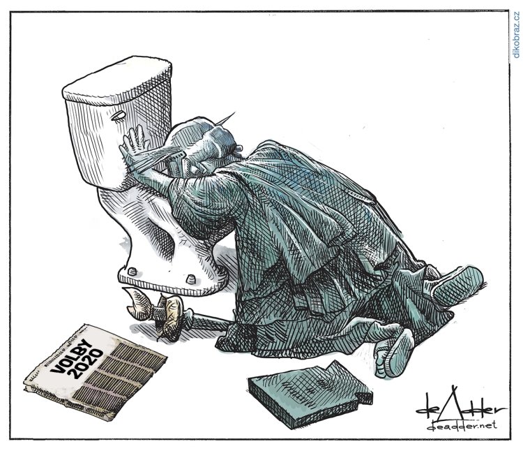 Michael De Adder vtipy č.20227 - Americké volby 2020