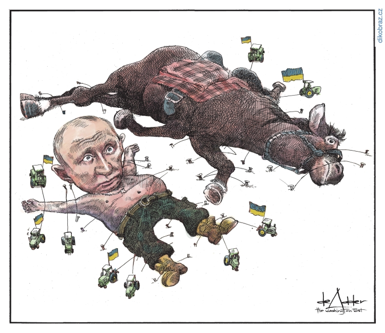 Michael De Adder vtipy č.50680 - Ruská invaze na Ukrajinu