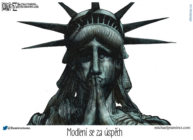 Michael Ramirez č. - Trump Prezidentem USA