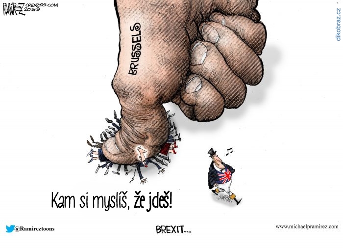 Michael Ramirez vtipy č.3620 - Brexit