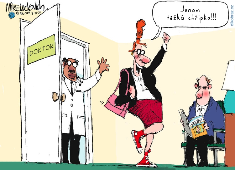 Mike Luckovich vtipy č.7947 - Koronavirus