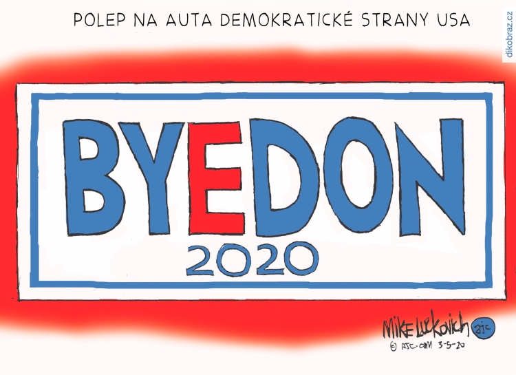 Mike Luckovich vtipy č.8282 - Americké volby 2020
