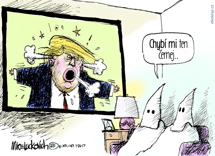 Mike Luckovich č. - Trump Prezidentem USA