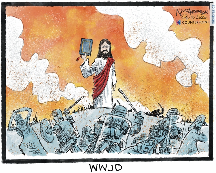 Nick Anderson vtipy č.9033 - Demonstrace proti policejnímu násilí a rasismu