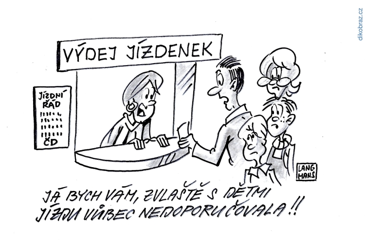 Pavel Langhans vtipy č.9803 - Krize Českých Drah