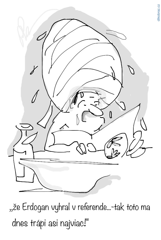 Peter Kriššák vtipy č. - Turecké referendum posilující moc Erdogana