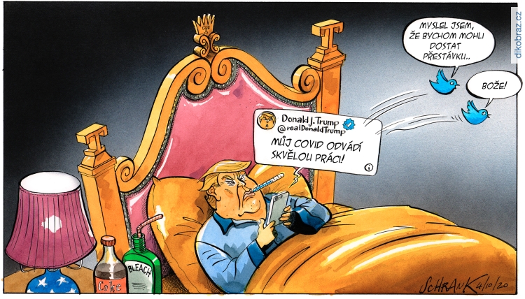 Peter Schrank vtipy č.15773 - Trump má Koronavirus