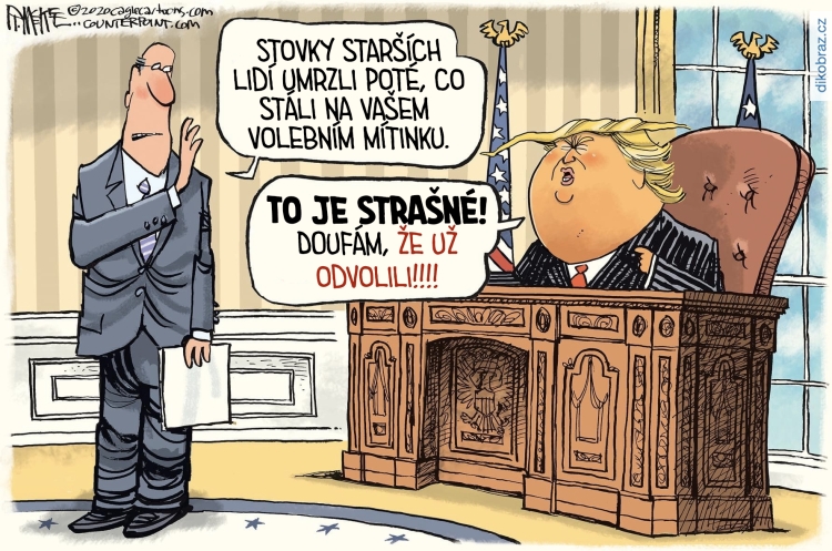 Rick McKee vtipy č.19086 - Americké volby 2020