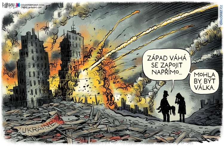 Rick McKee vtipy č.50601 - Ruská invaze na Ukrajinu