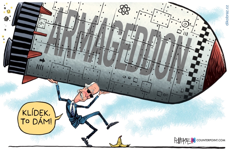 Rick McKee vtipy č.56515 - Ruská invaze na Ukrajinu