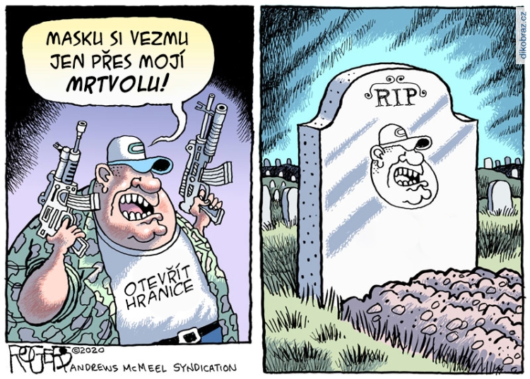 Rob Rogers vtipy č.8667 - Zmírňování karantény