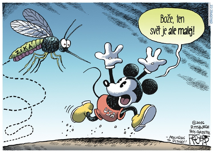 Rob Rogers č.3873 - Virus Zika