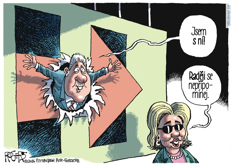 Rob Rogers vtipy č.3660 - Americké volby 2016