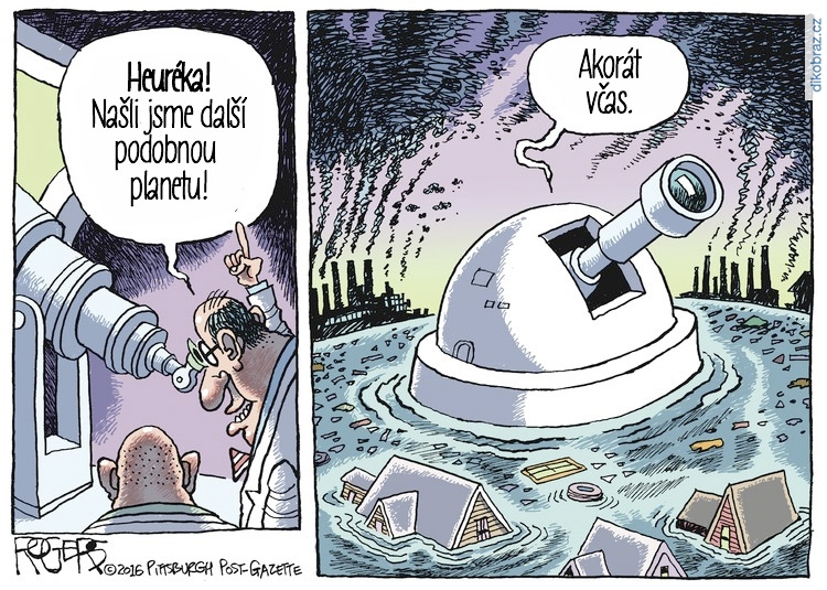 Rob Rogers č.3982 - Planeta podobná Zemi