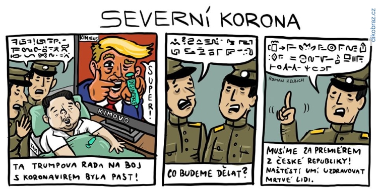 Roman Kelbich vtipy č.8543 - Přístup Trumpa během koronaviru