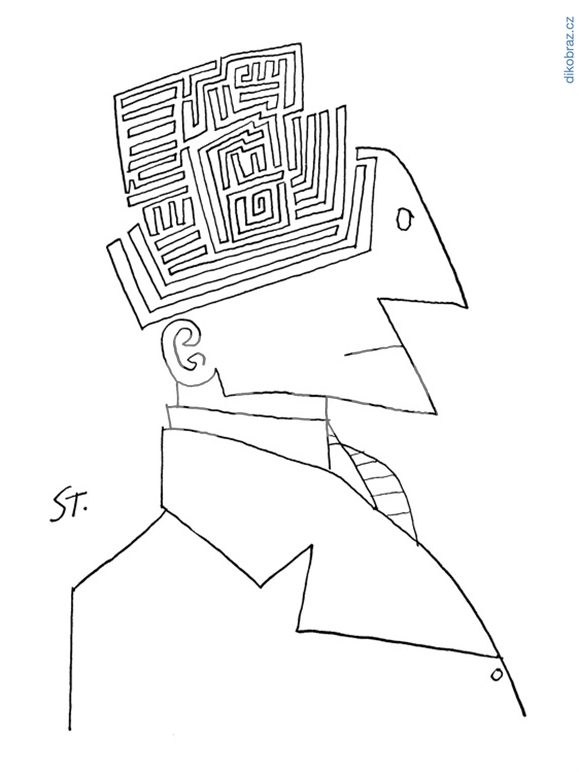 Saul Steinberg vtipy č.1740 - 