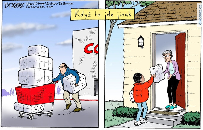 Steve Breen vtipy č.8071 - Stmelování Koronavirem