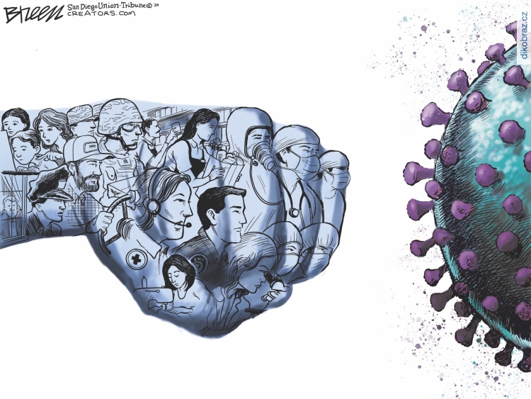 Steve Breen vtipy č. - Koronavirus