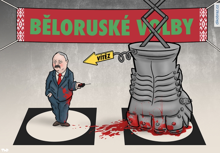 Tjeerd Royaards vtipy č.9950 - Běloruské volby 2020