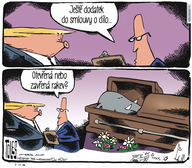 Tom Toles vtipy č.3699 - Americké volby 2016