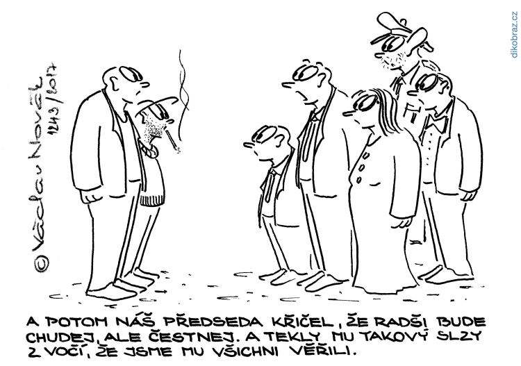 Václav Novák vtipy č.5309 - Domácí politika 2017