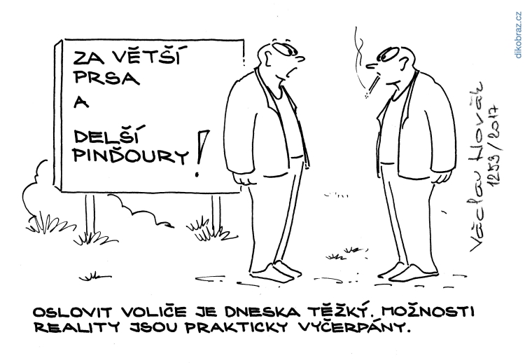 Václav Novák vtipy č.5575 - Domácí politika 2017