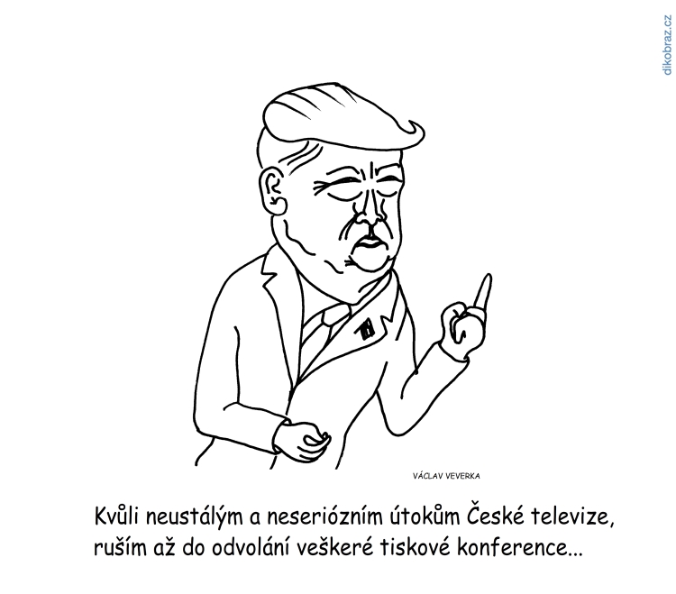 Václav Veverka vtipy č.8553 - Přístup Trumpa během koronaviru