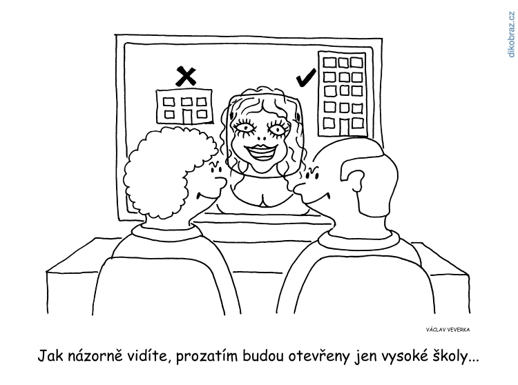 Václav Veverka vtipy č.8560 - Zmírňování karantény