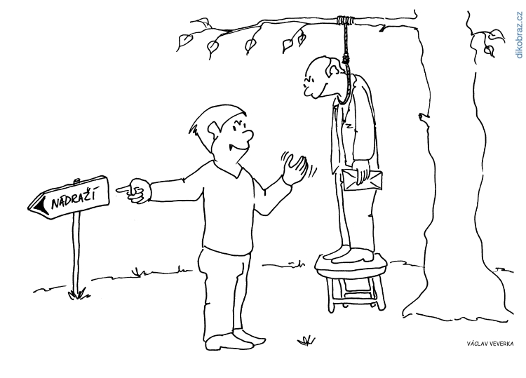 Václav Veverka vtipy č.9600 - Krize Českých Drah