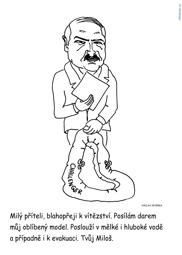 Václav Veverka vtipy č.9957 - Běloruské volby 2020