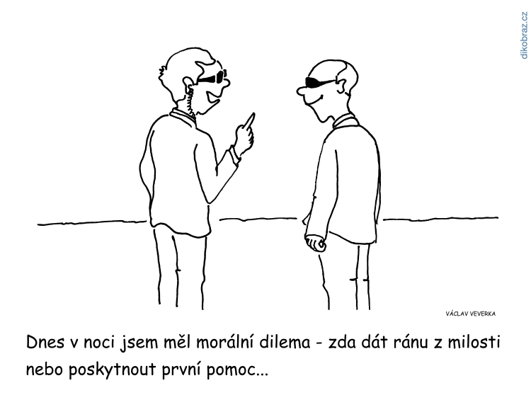 Václav Veverka vtipy č.10253 - Špatný zdravotní stav Miloše Zemana