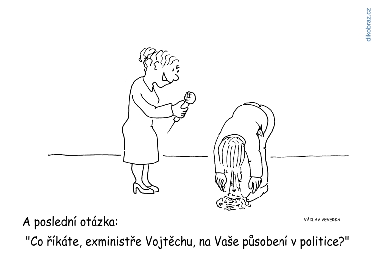 Václav Veverka vtipy č.14563 - Rezignace Adama Vojtěcha