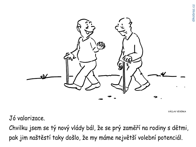Václav Veverka vtipy č. - Předčasné důchody