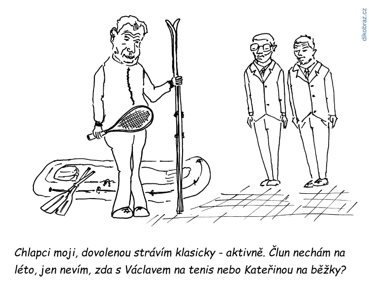 Václav Veverka vtipy č. - Dovolená prezidenta ČR