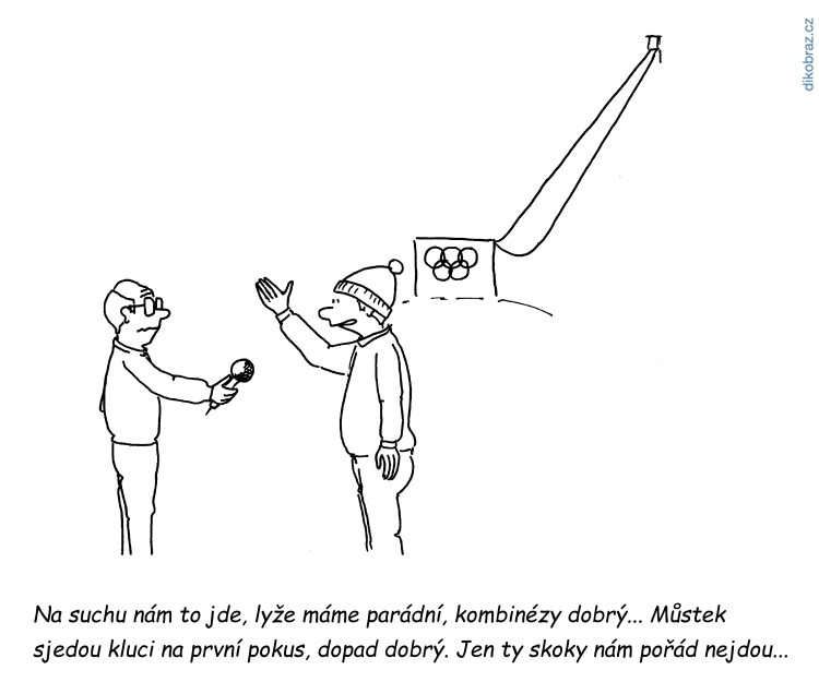 Václav Veverka vtipy č. - Zimní olympijké hry 2018