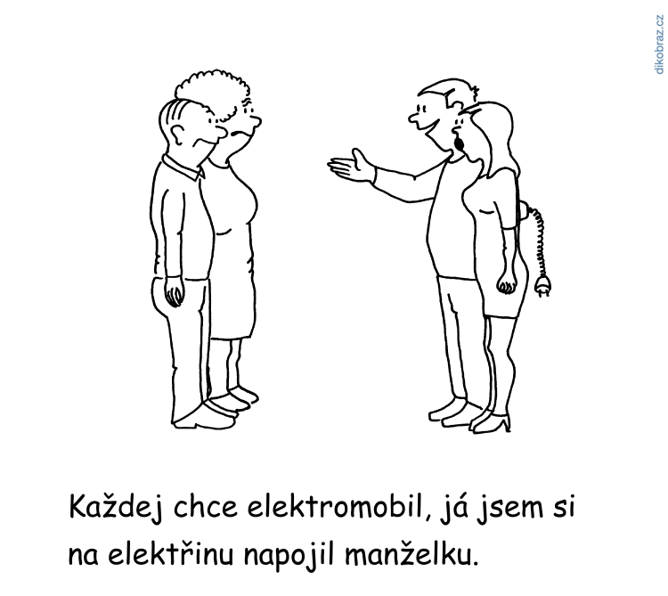 Václav Veverka vtipy č. - Elektromobilita