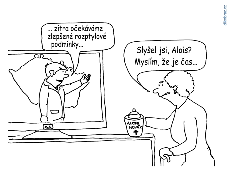 Václav Veverka vtipy č. - Počasí v ČR