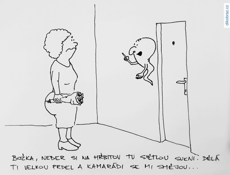 Václav Veverka vtipy č. - Dušičky