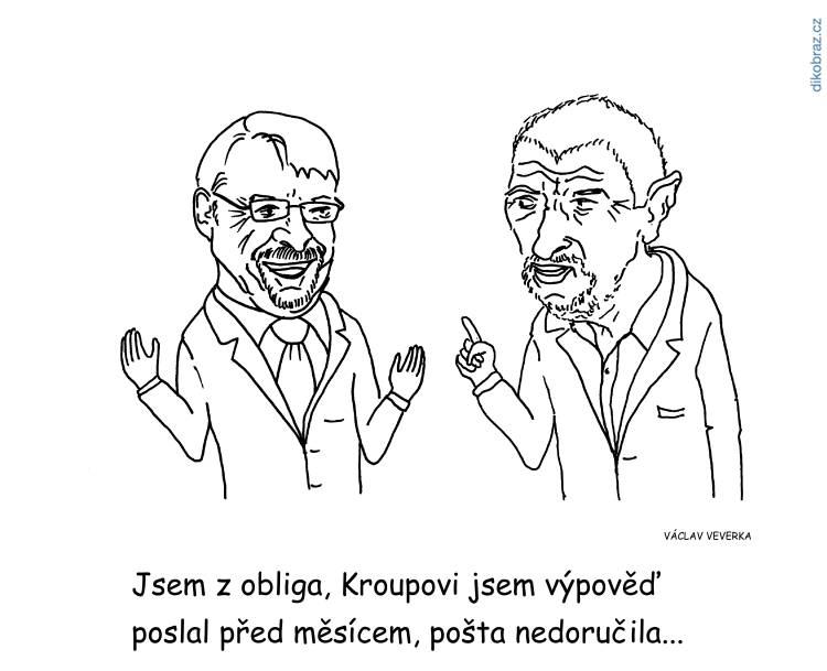 Václav Veverka vtipy č. - Domácí politika 2018