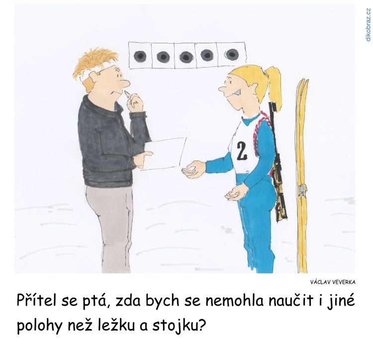 Václav Veverka vtipy č. - biatlonová sezona