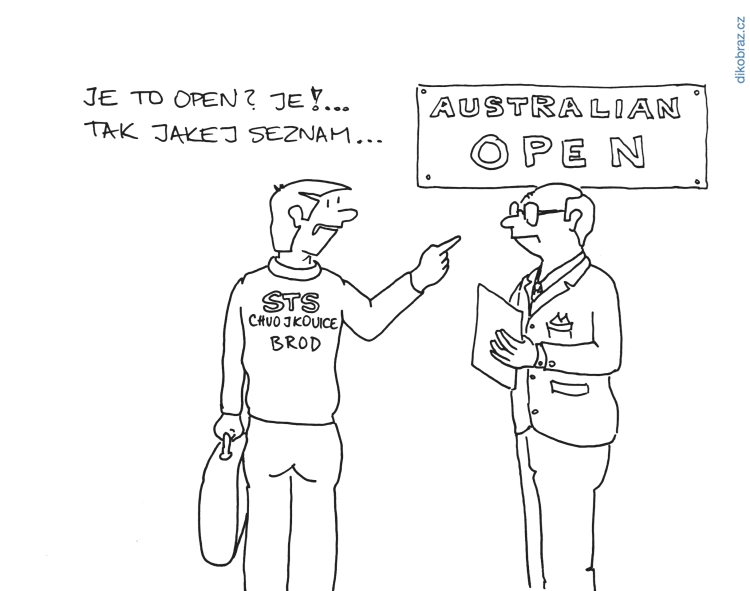 Václav Veverka vtipy č. - Australian open 2019