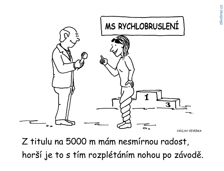 Václav Veverka vtipy č. - MS rychlobruslení 2019