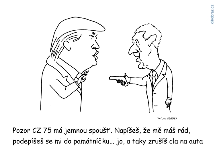 Václav Veverka vtipy č. - Zahraniční politika 2019