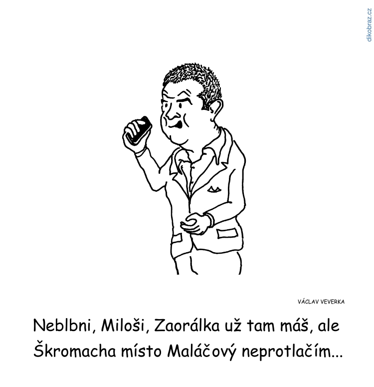 Václav Veverka vtipy č. - Domácí politika 2019