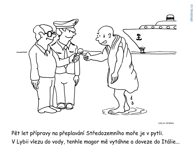 Václav Veverka vtipy č.7358 - Zahraniční politika 2019