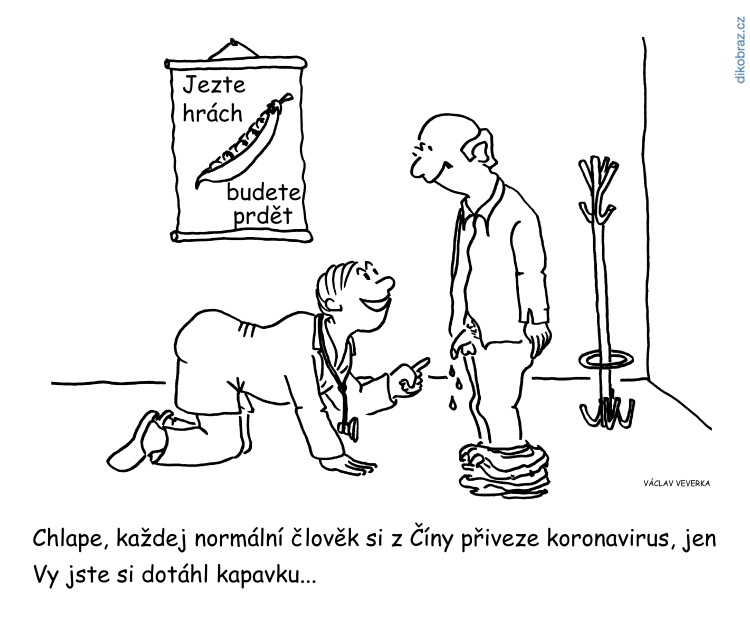 Václav Veverka vtipy č.7572 - Koronavirus