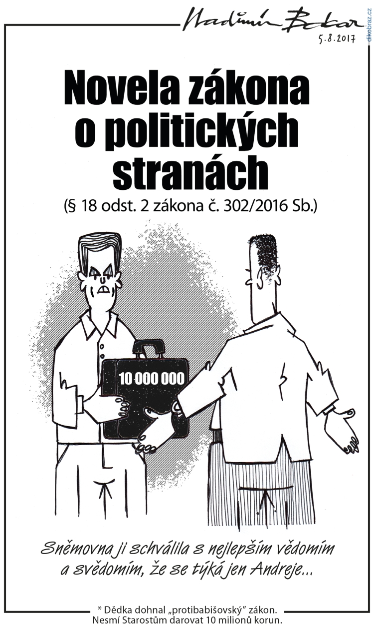 Vladimír Balcar vtipy č. - Domácí politika 2017