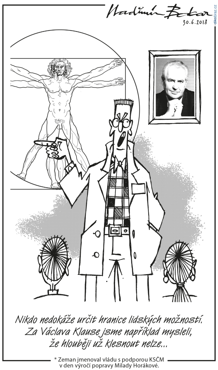 Vladimír Balcar vtipy č.6309 - Domácí politika 2018
